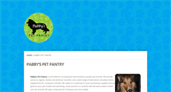 Desktop Screenshot of pabbyspetpantry.com